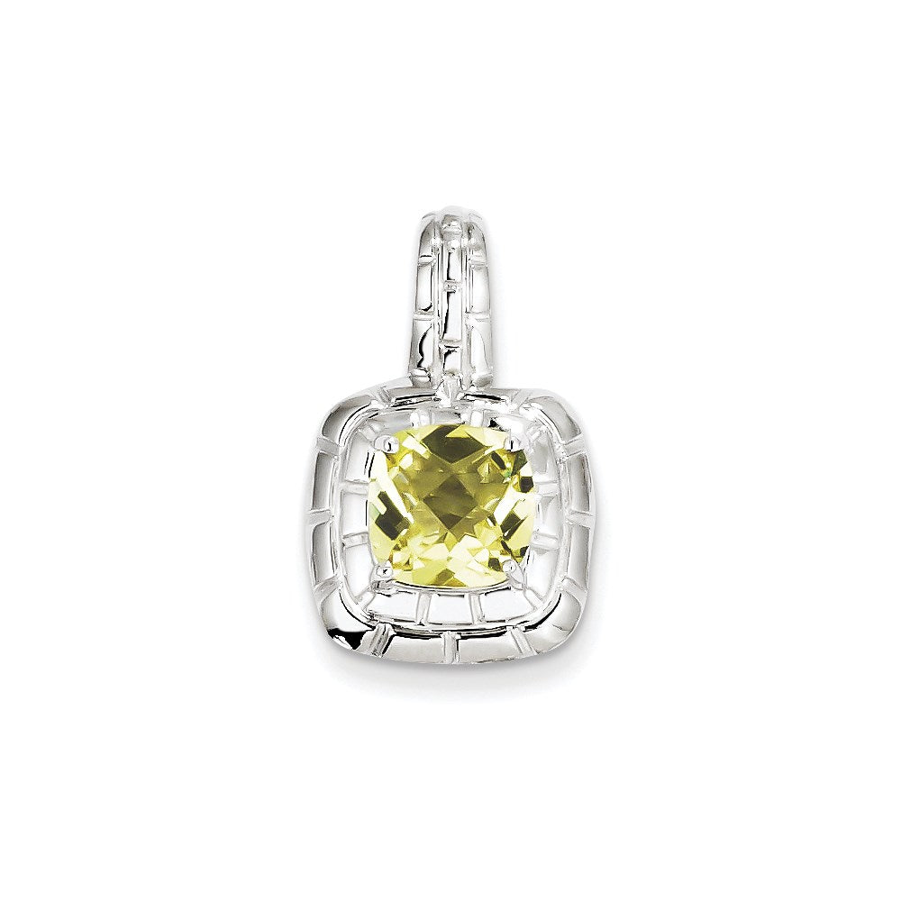 Sterling Silver Lemon Quartz Pendant