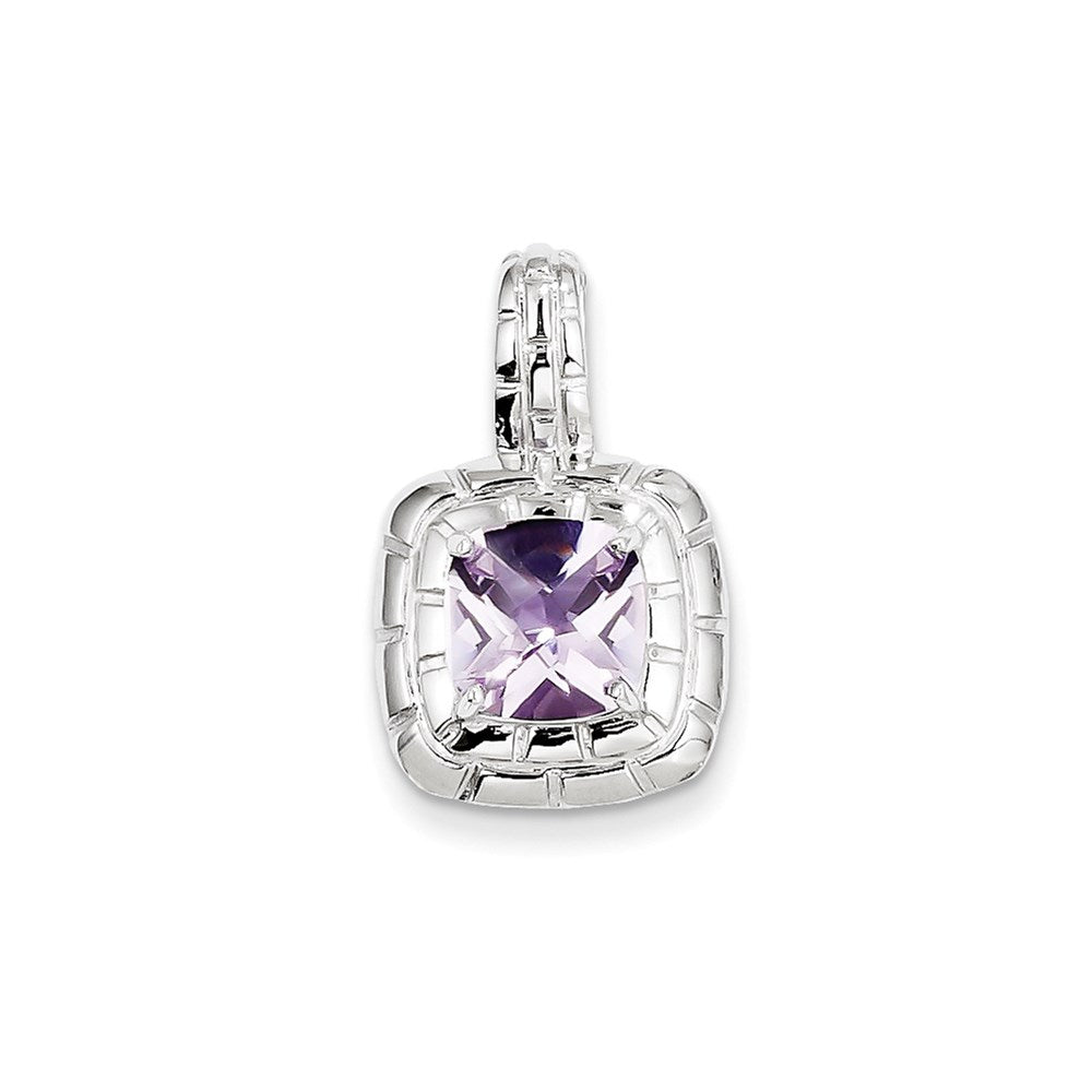 Sterling Silver Pink Quartz Pendant