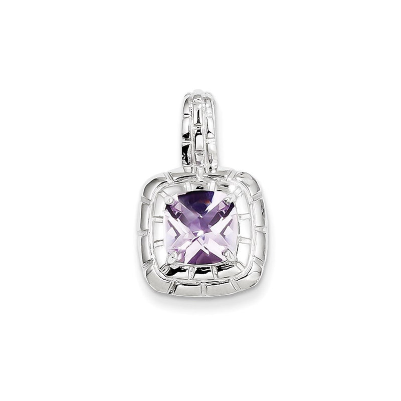 Sterling Silver Pink Quartz Pendant
