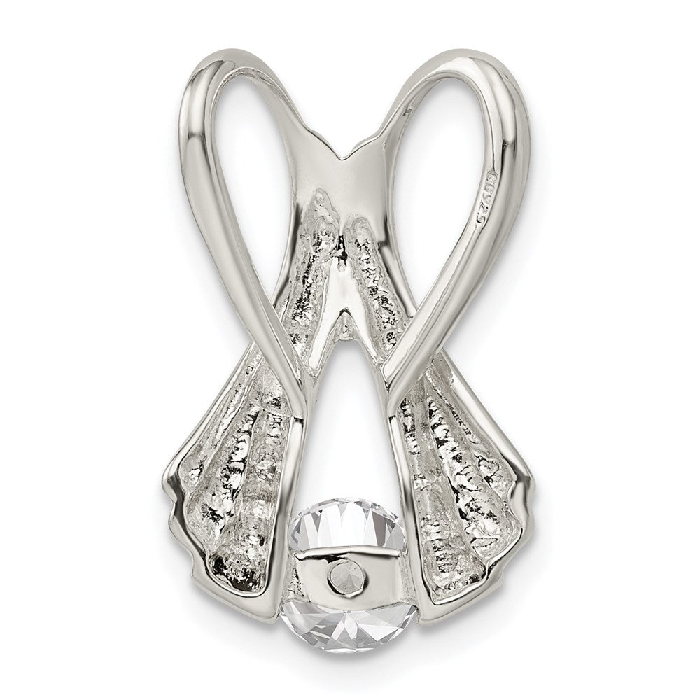 Sterling Silver Cz Slide