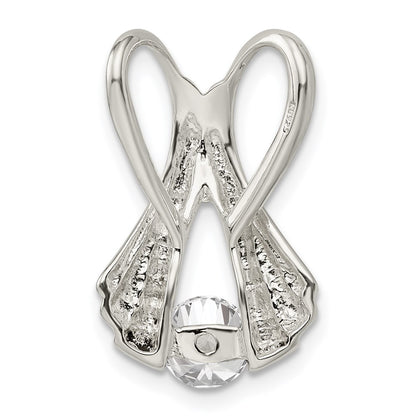 Sterling Silver Cz Slide