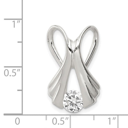 Sterling Silver Cz Slide