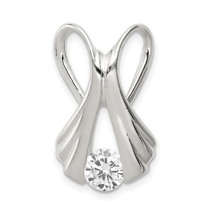 Sterling Silver Cz Slide