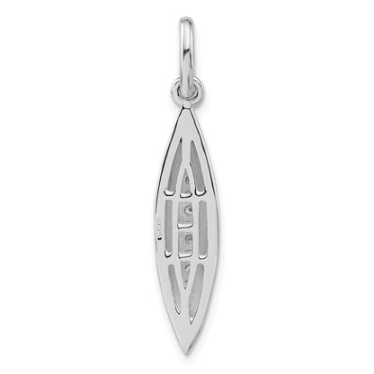 Sterling Silver Polished Cz Pendant
