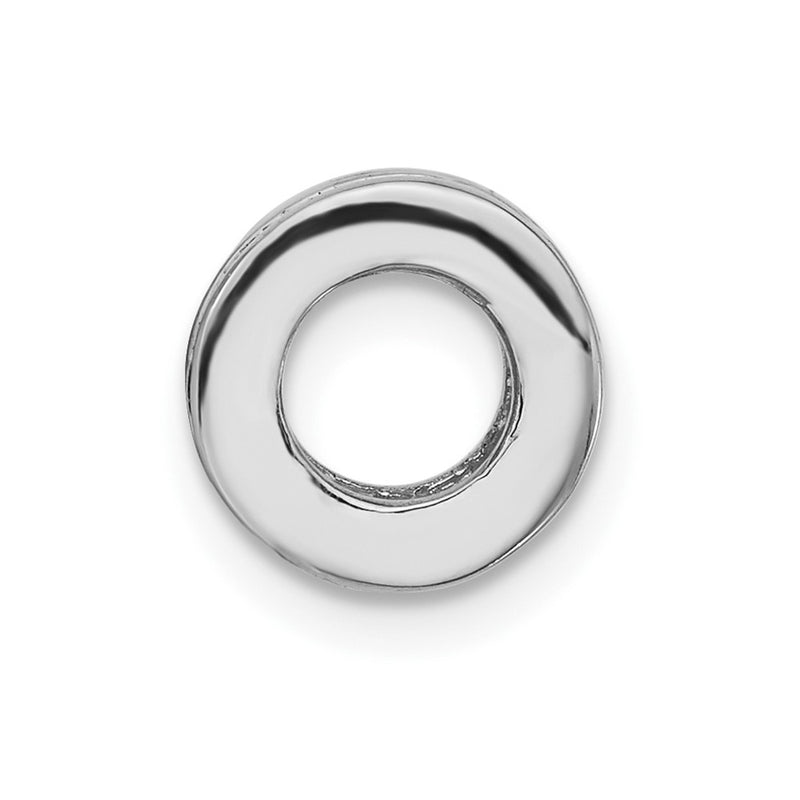 Sterling Silver Polished Cz Bead