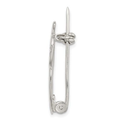 Sterling Silver Angel Kneeling In Prayer Pin