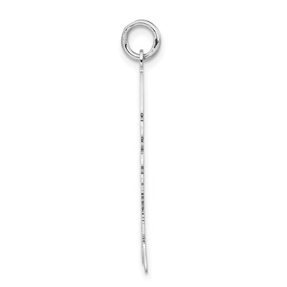 Sterling Silver Polished Engraveable Small Cocker Spaniel Disc Charm