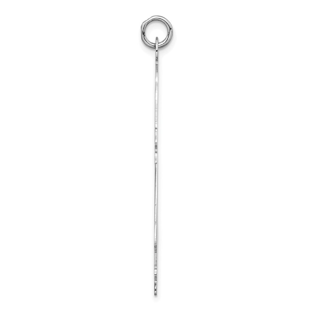 Sterling Silver Polished Engraveable Medium Cocker Spaniel Disc Charm