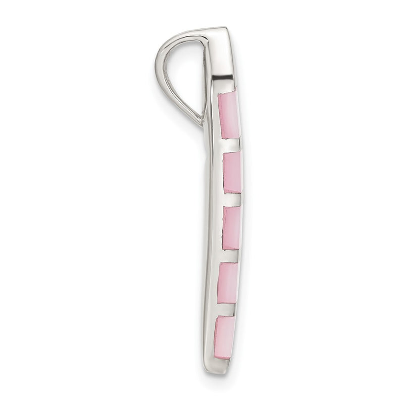 Sterling Silver Pink Mother Of Pearl Pendant