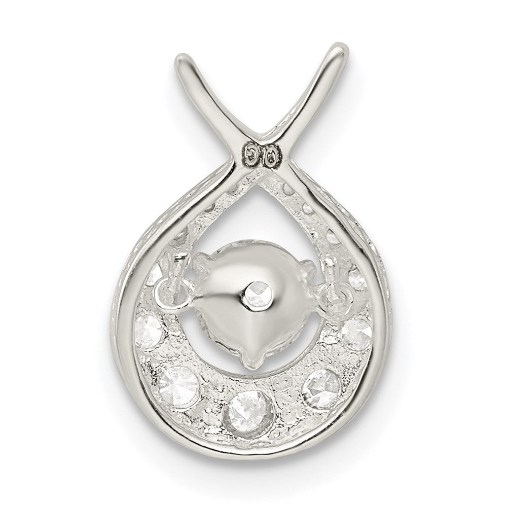 Sterling Silver Vibrant Cz Pendant