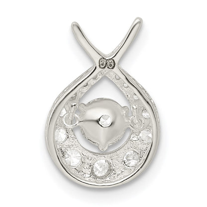 Sterling Silver Vibrant Cz Pendant