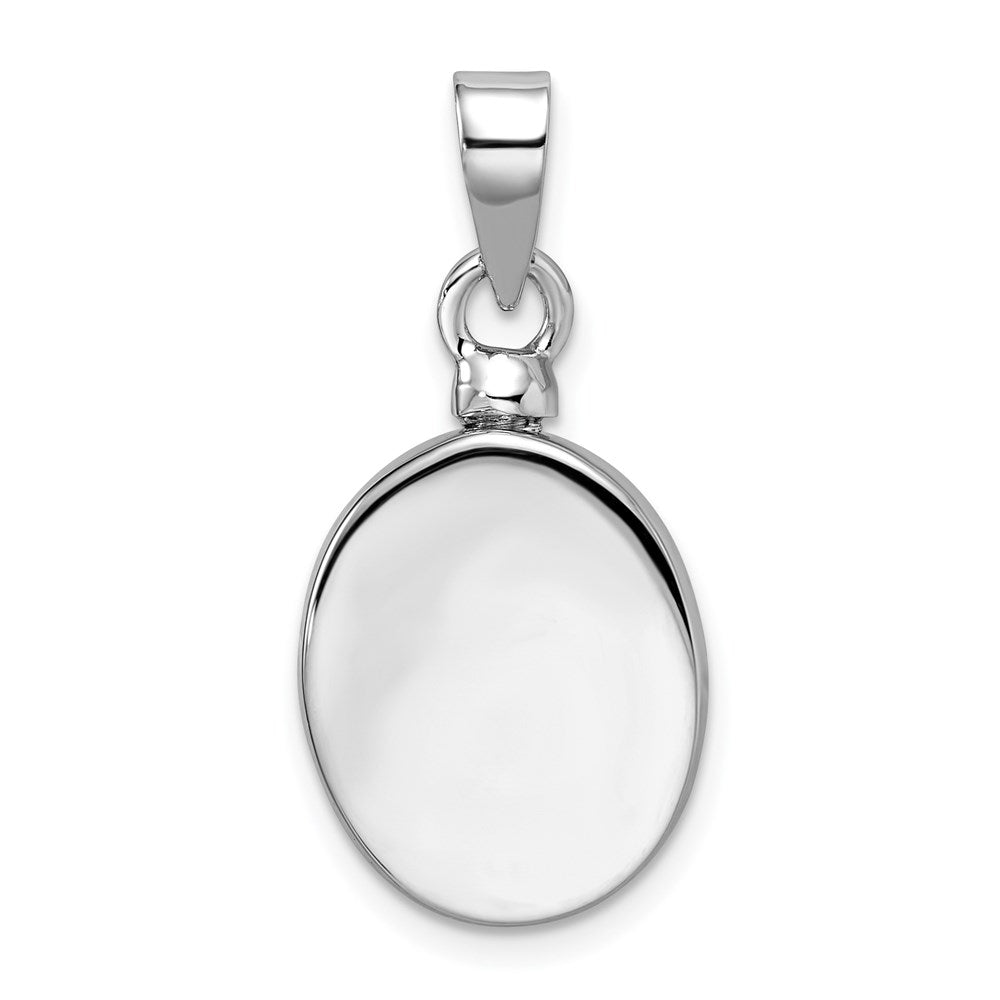Sterling Silver Rhodium-Plated Enameled Praying Hands Ash Holder Pendant