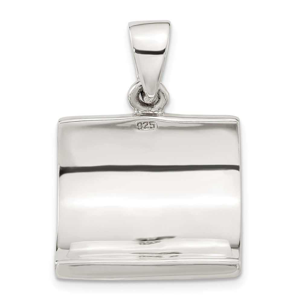 Sterling Silver Multicolored Mother Of Pearl Pendant