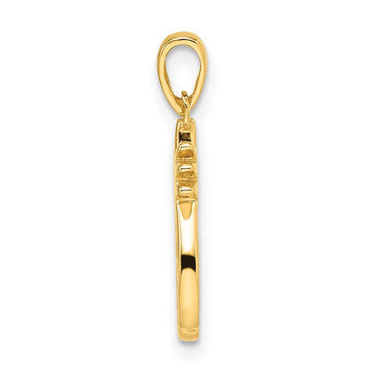 Ss/Gold Plated Sterling Silver Gold-Plated Pineapple Pendant