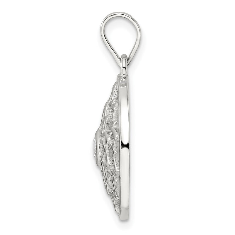 Sterling Silver Cz Crown Chakra Pendant
