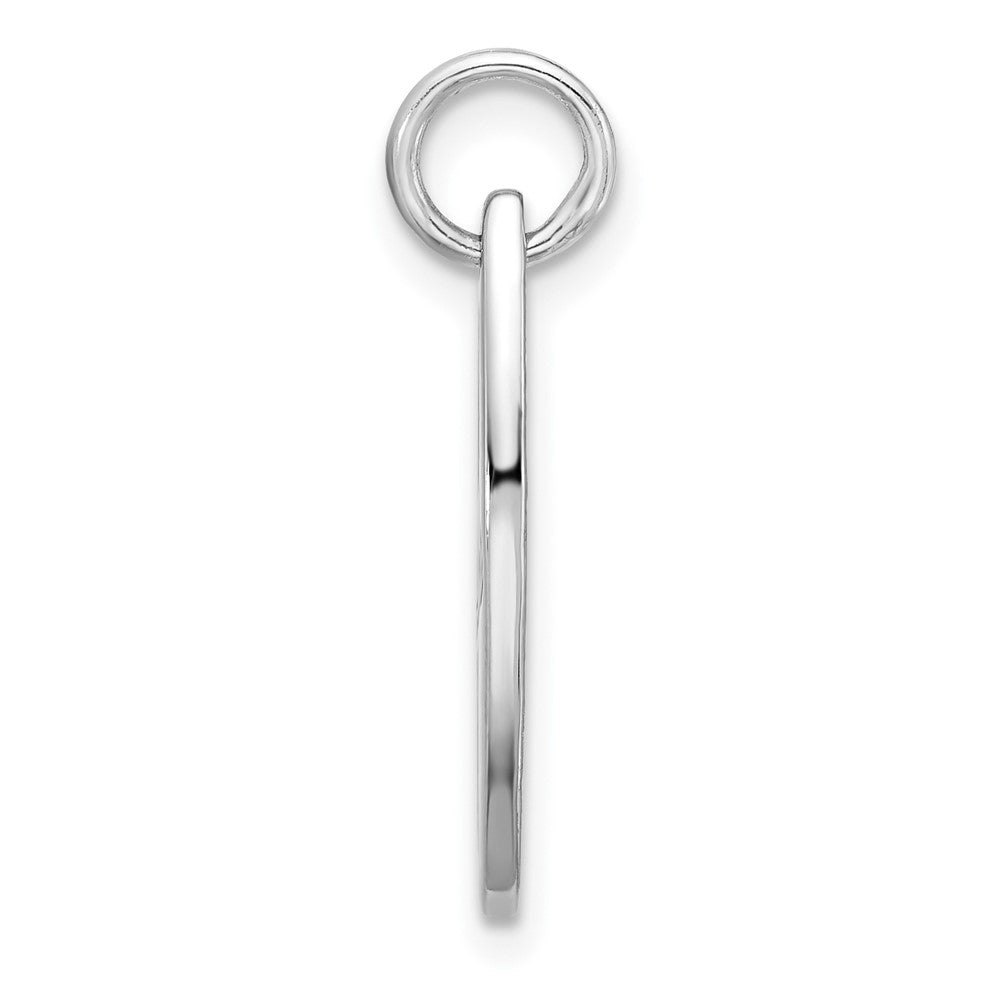 Sterling Silver Rhodium Plated Polished Enamel Aloha Surfboard Pendant