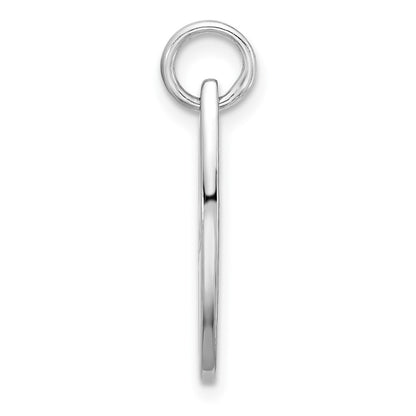 Sterling Silver Rhodium Plated Polished Enamel Aloha Surfboard Pendant