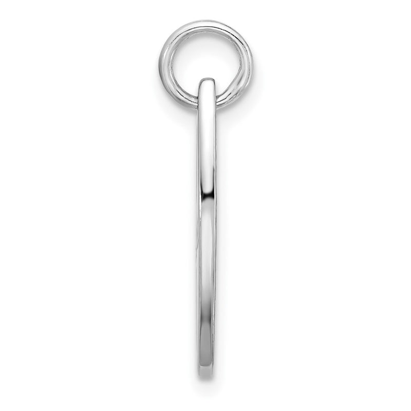 Sterling Silver Rhodium Plated Polished Enamel Aloha Surfboard Pendant