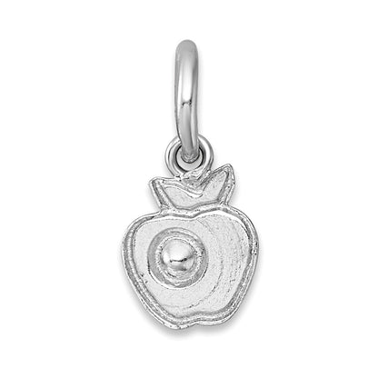 Sterling Silver Madi K Rh-Plat Crystal Enamel Red Apple Children's Pendant