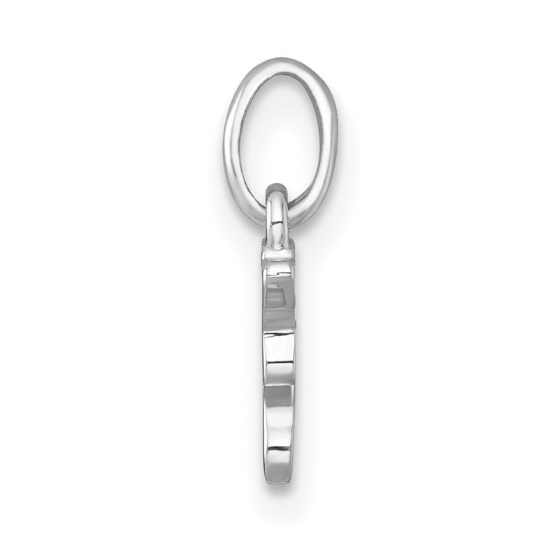 Sterling Silver Rhodium-Plated Enamel Unicorn Head Children's Pendant