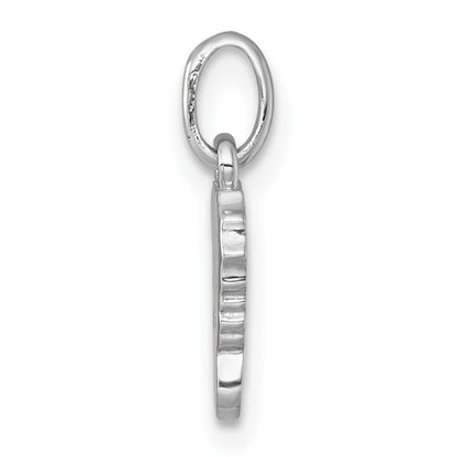 Sterling Silver Rhodium-Plated Enamel Seahorse Children's Pendant