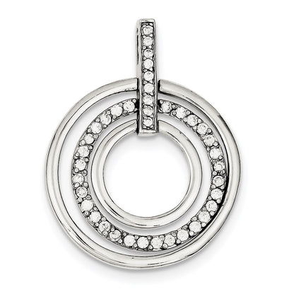 Sterling Silver Cz Fancy Pendant