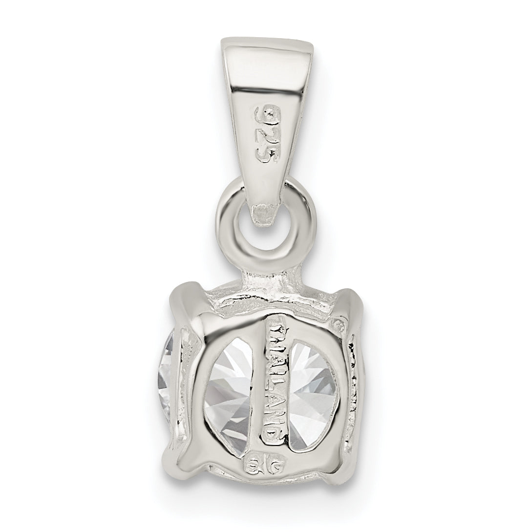 Sterling Silver Cz Pendant