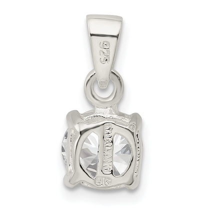 Sterling Silver Cz Pendant