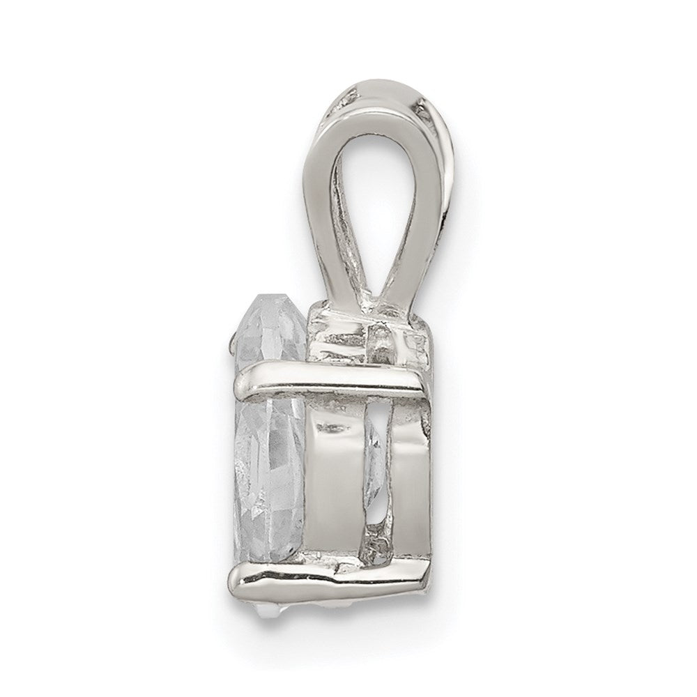 Sterling Silver Cz Pendant