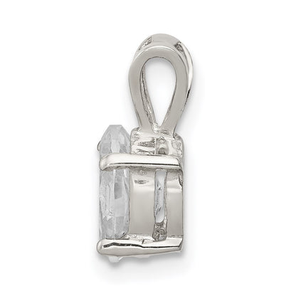 Sterling Silver Cz Pendant