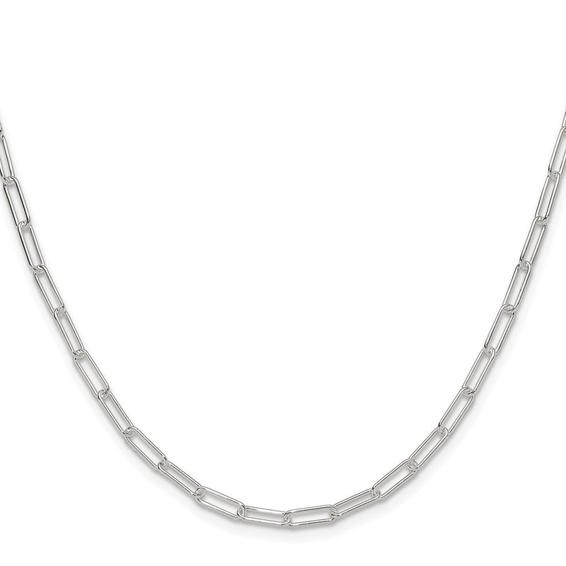 Sterling Silver Polished 3.15mm Paperclip Chain