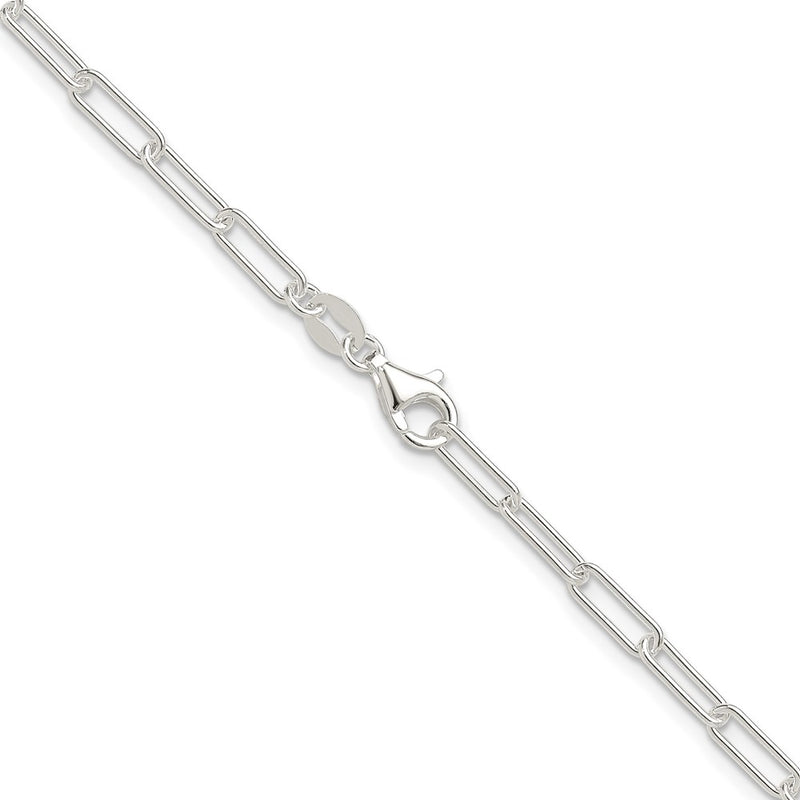 Sterling Silver Polished 3.15mm Paperclip Chain
