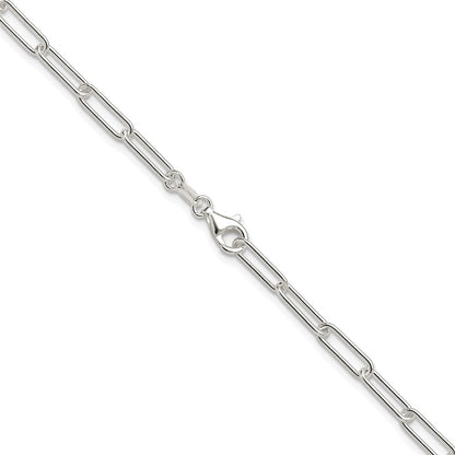 Sterling Silver Rhodium-Plated Polished 3.5mm Paperclip Chain