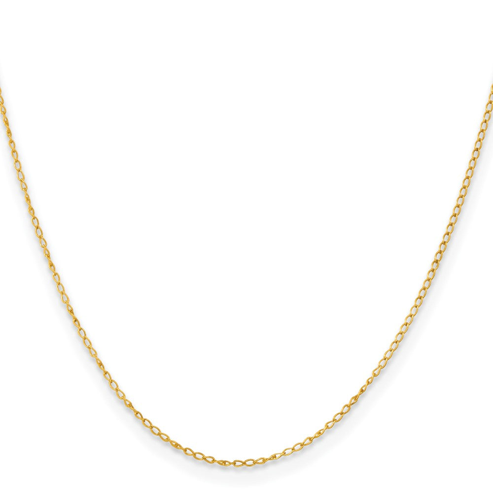 Sterling Silver Flash Gold-Plated Curb Chain Necklace