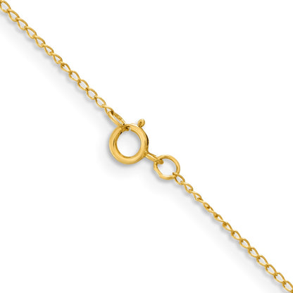 Sterling Silver Flash Gold-Plated Curb Chain Necklace