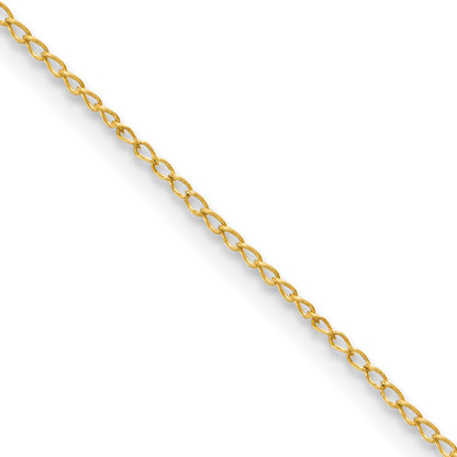 Sterling Silver Flash Gold-Plated Curb Chain Necklace