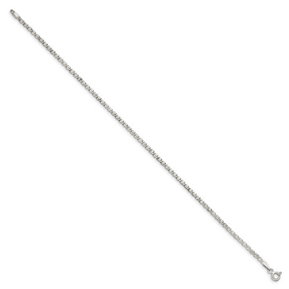 8 Inch Sterling Silver 2mm Fancy Anchor Pendant Chain
