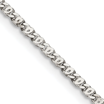 18 Inch Sterling Silver 2mm Fancy Anchor Pendant Chain