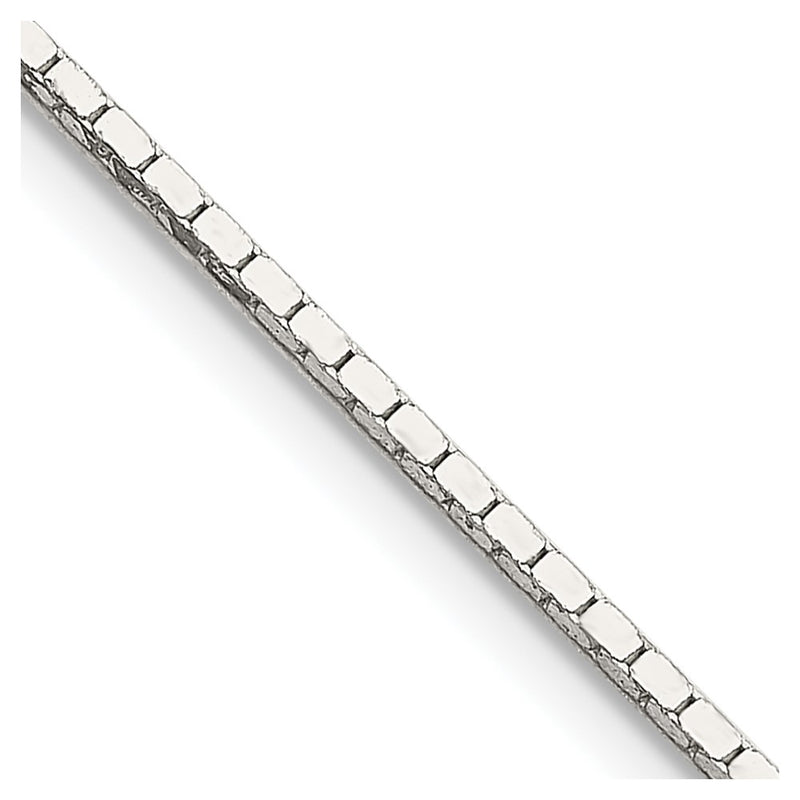 30 Inch Sterling Silver 1mm Mirror Box Chain Necklace