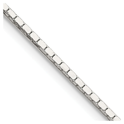 24 Inch Sterling Silver 1mm Mirror Box Chain Necklace