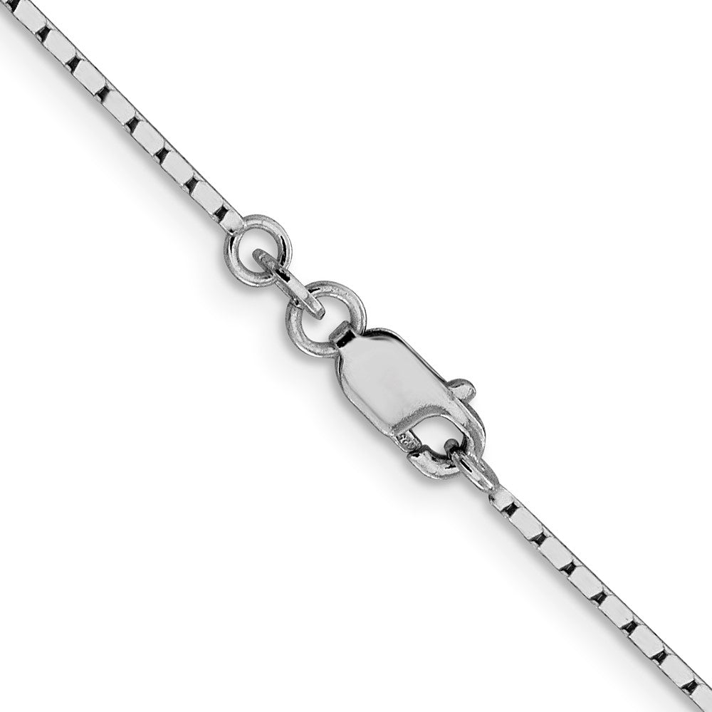 20 Inch Sterling Silver 1.25mm Mirror Box Chain Necklace