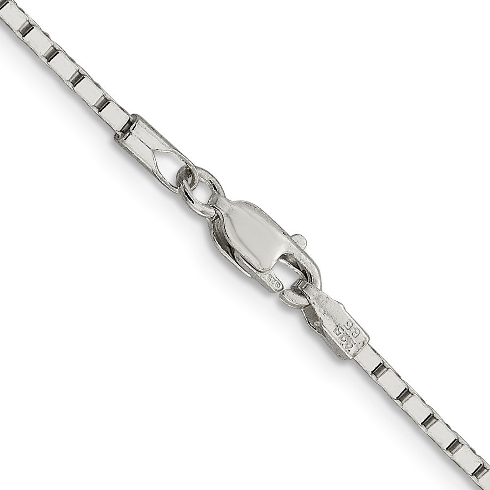 16 Inch Sterling Silver 1.5mm Mirror Box Chain Necklace