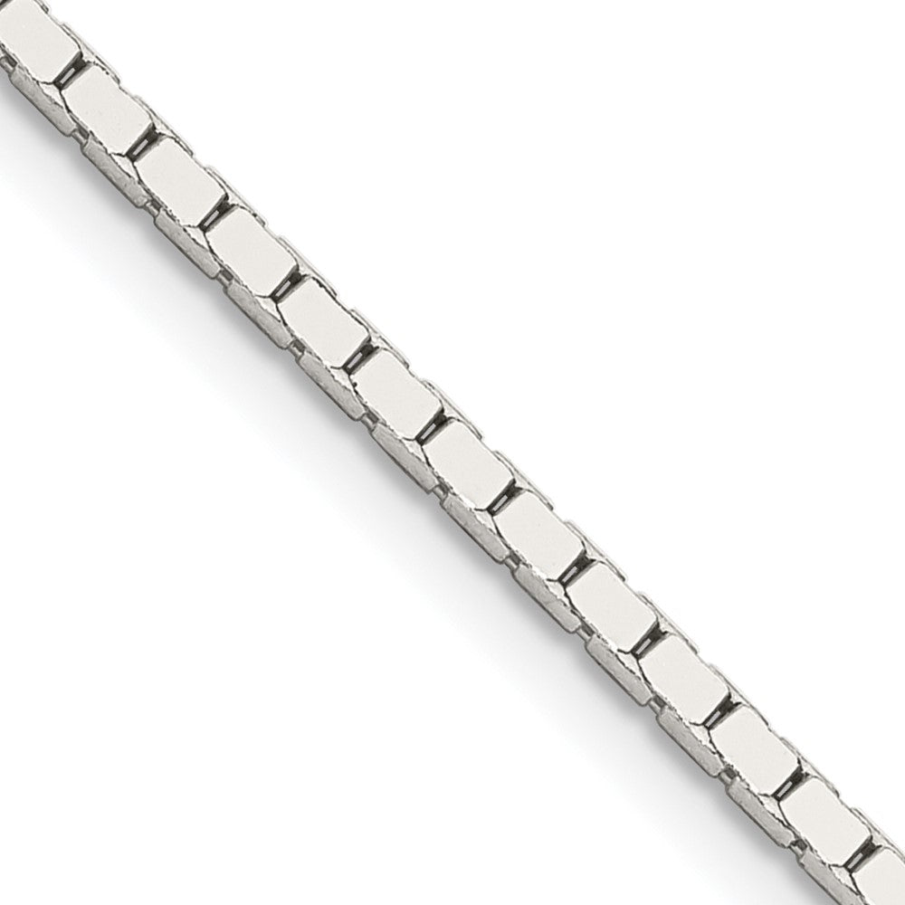 20 Inch Sterling Silver 1.5mm Mirror Box Chain Necklace