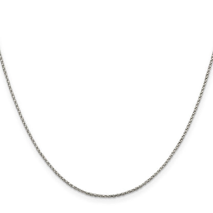 30 Inch Sterling Silver 1.25mm Twisted Box Chain
