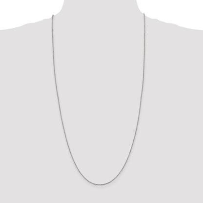 30 Inch Sterling Silver 1.25mm Twisted Box Chain