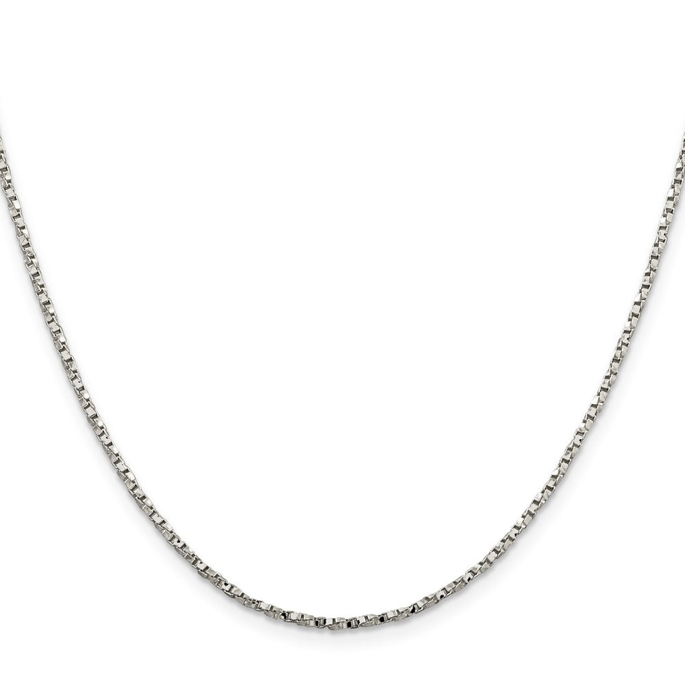 16 Inch Sterling Silver 1.75mm Twisted Box Chain Necklace