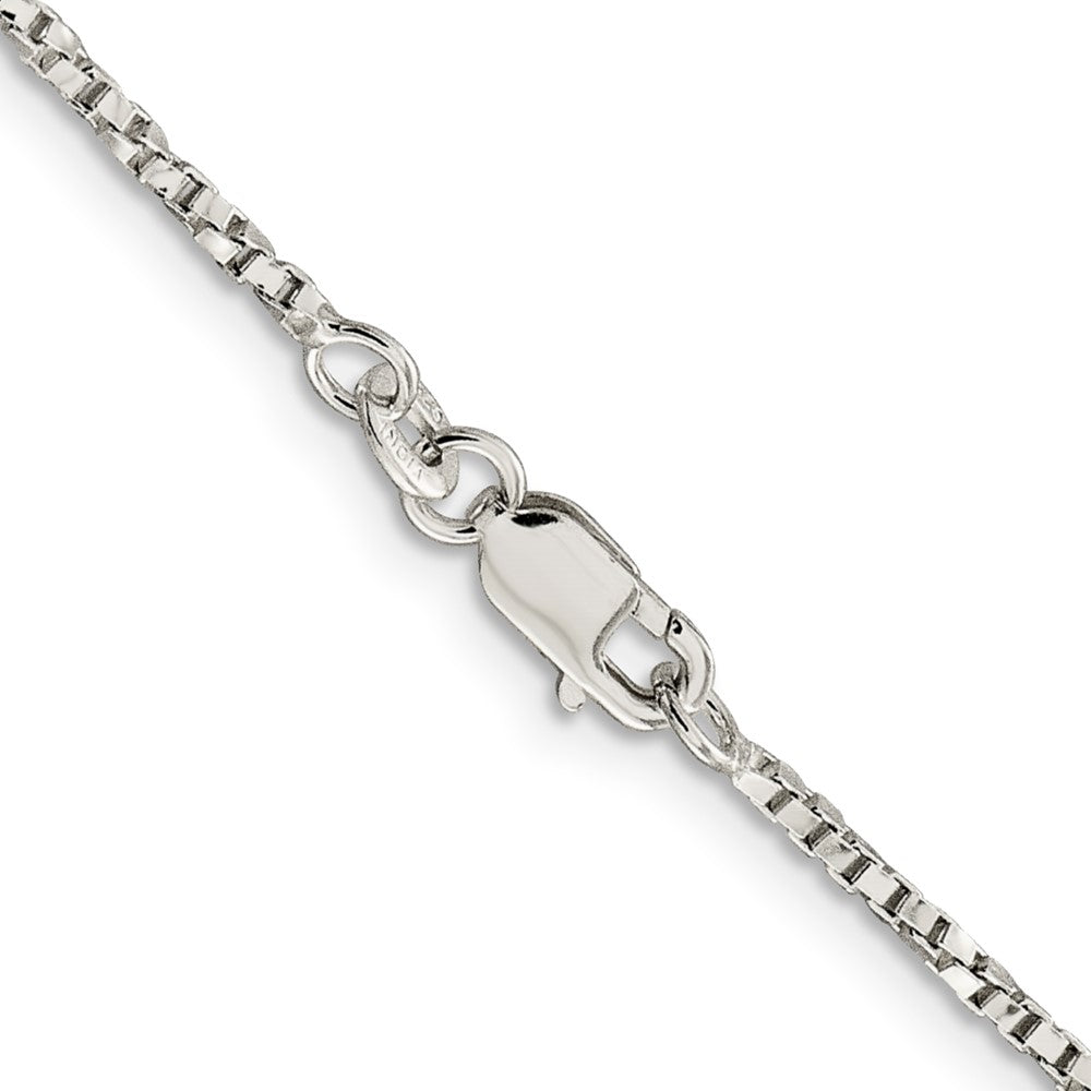 22 Inch Sterling Silver 1.75mm Twisted Box Chain Necklace