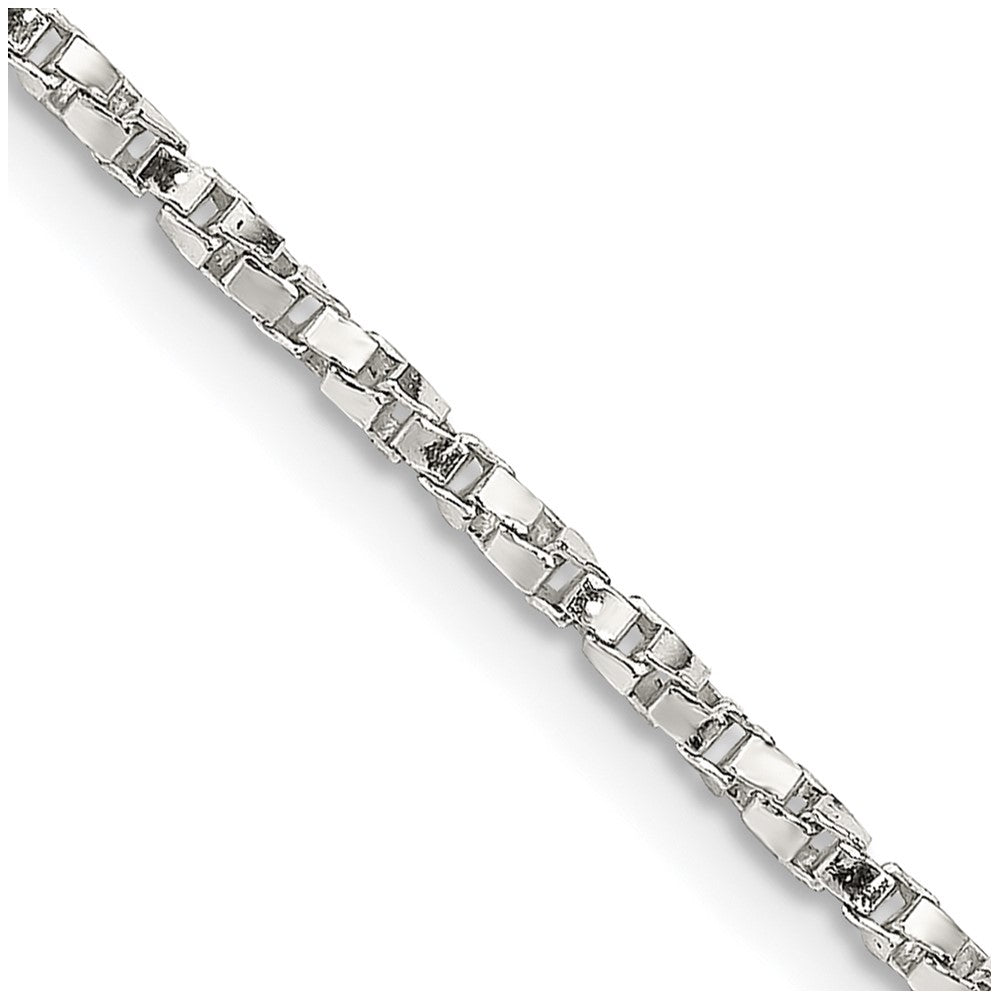 30 Inch Sterling Silver 1.75mm Twisted Box Chain Necklace