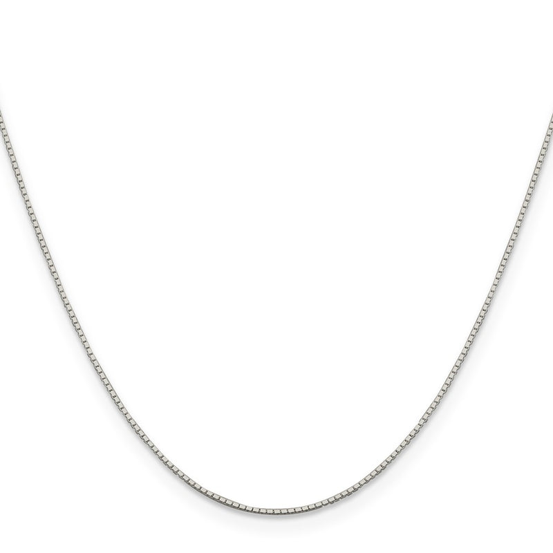 24 Inch Sterling Silver .6mm Mirror Box Chain Necklace