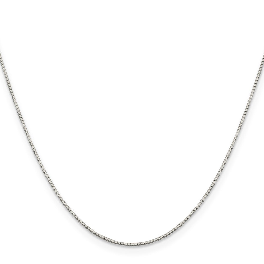 20 Inch Sterling Silver .6mm Mirror Box Chain Necklace